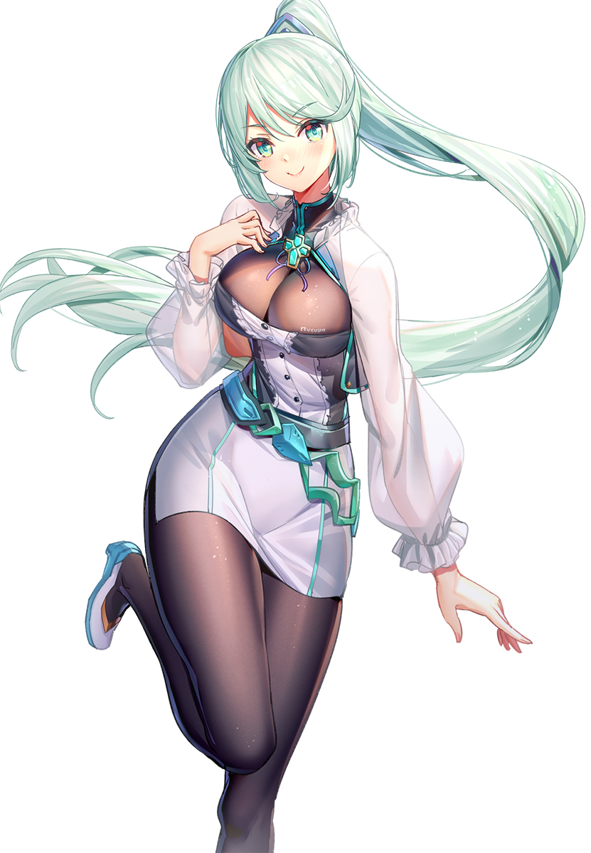 pneuma (xenoblade chronicles and 1 more) drawn by ririko_(zhuoyandesailaer)