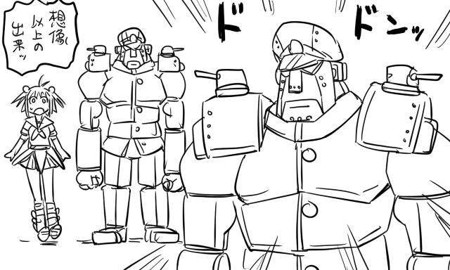 admiral, naka, and matsuda chiyohiko (kantai collection) drawn by tonda