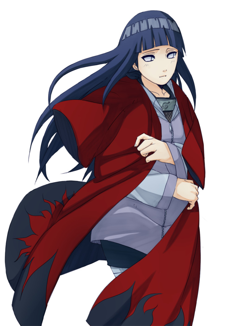 hyuuga hinata (naruto and 1 more) drawn by kamosuke
