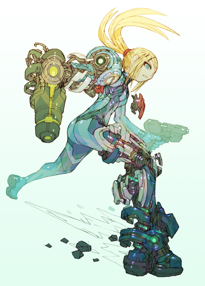 samus aran (metroid and 1 more) drawn by nakayama_tooru