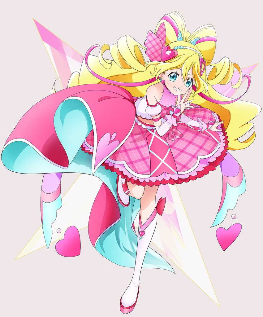 sakura uta and cure idol (precure and 1 more) drawn by abe_kanari