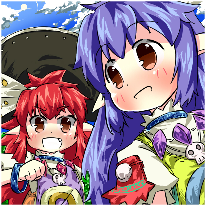 salsa and march (trusty bell) drawn by isoroku_(gojuuroku)
