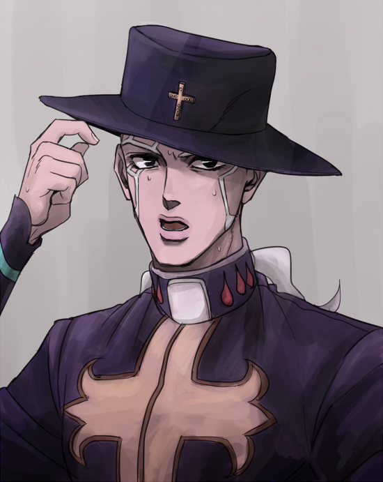 enrico pucci (jojo no kimyou na bouken and 1 more) drawn by hage_tashuumi