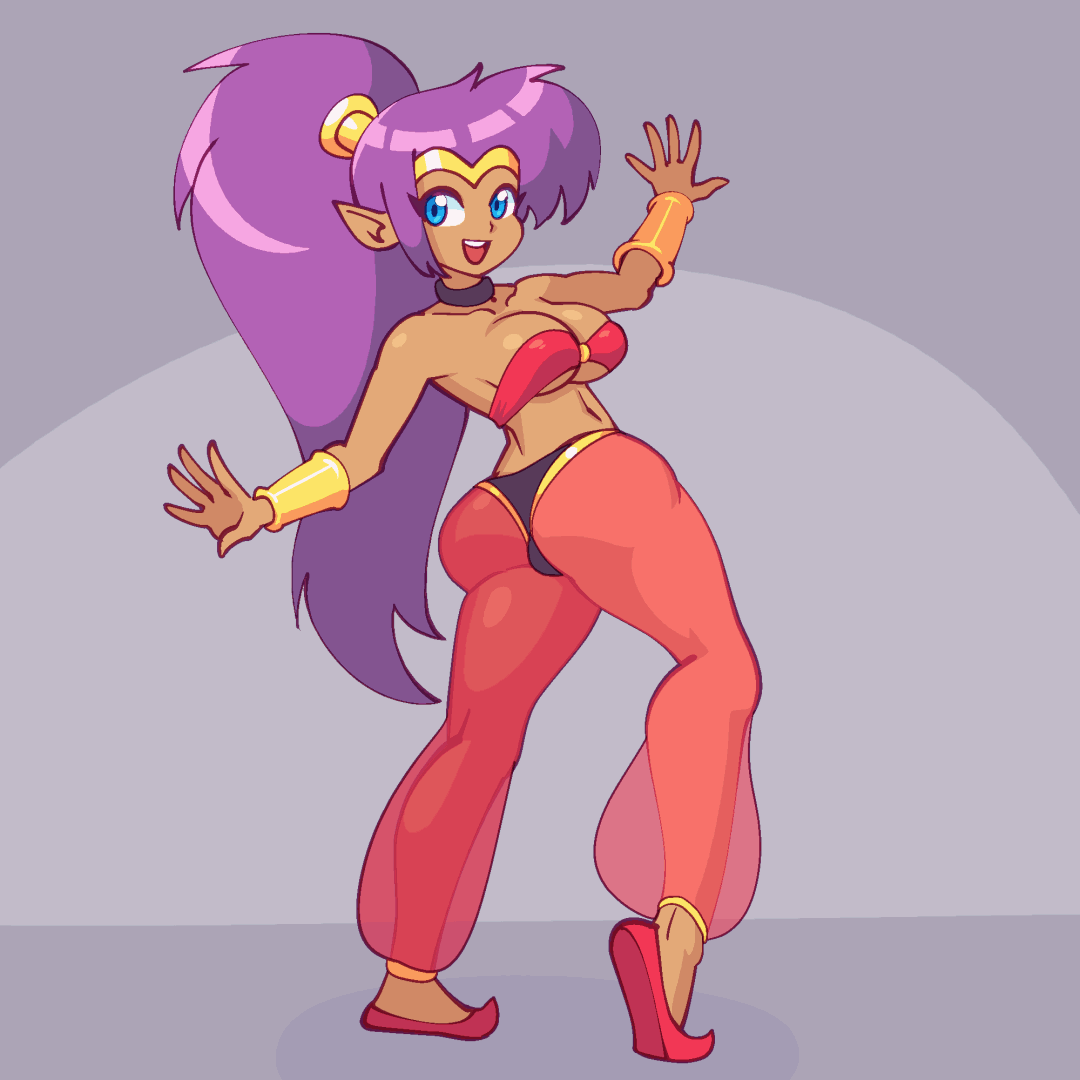 lopunny and shantae (pokemon and 1 more) drawn by supersatanson