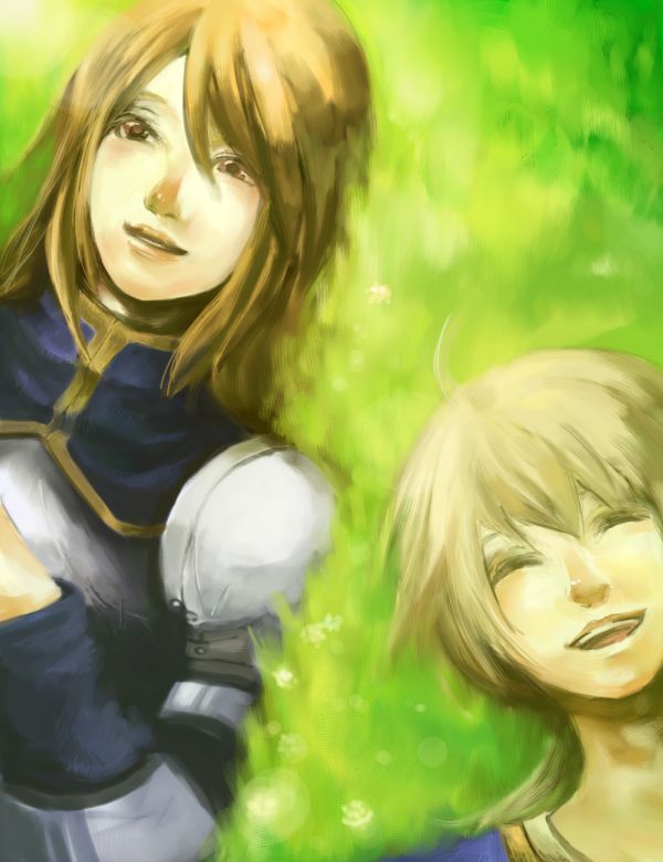 agrias oaks and ramza beoulve (final fantasy and 1 more) drawn by nightmare-kck