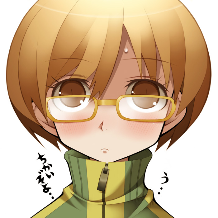 satonaka chie (persona and 1 more) drawn by watabow