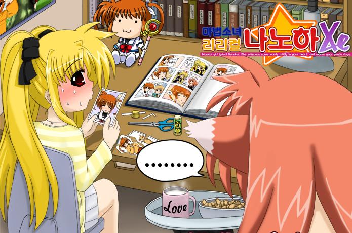 fate testarossa, takamachi nanoha, raising heart, and arf (lyrical nanoha and 2 more)