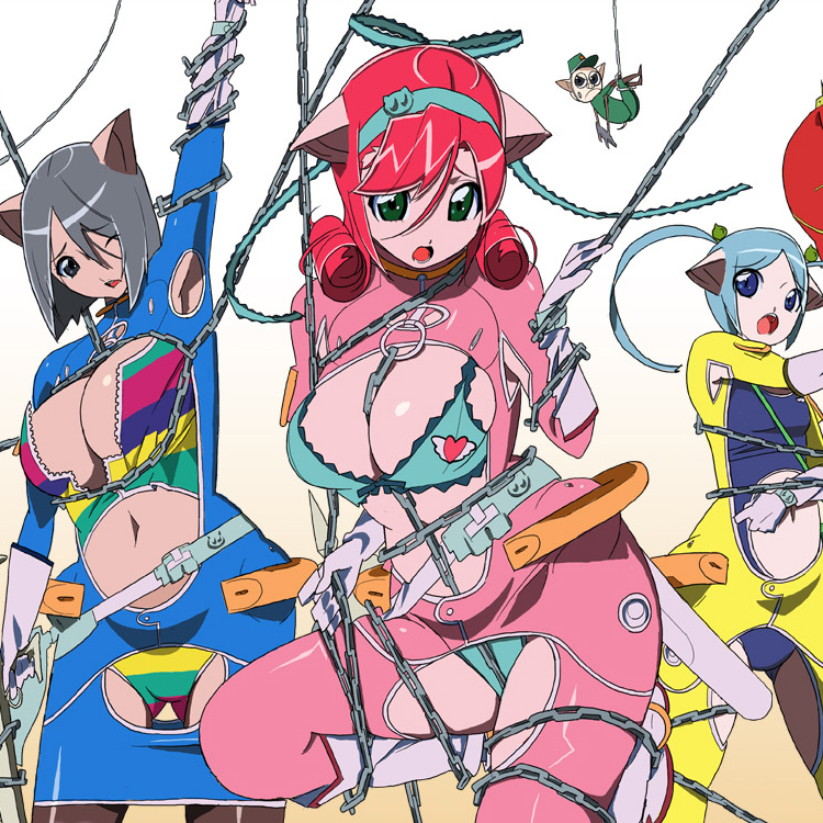 barasoto momo, katakuchi ikuo, and souki rafute (muchi muchi pork) drawn by kawasaki_kazuhiko