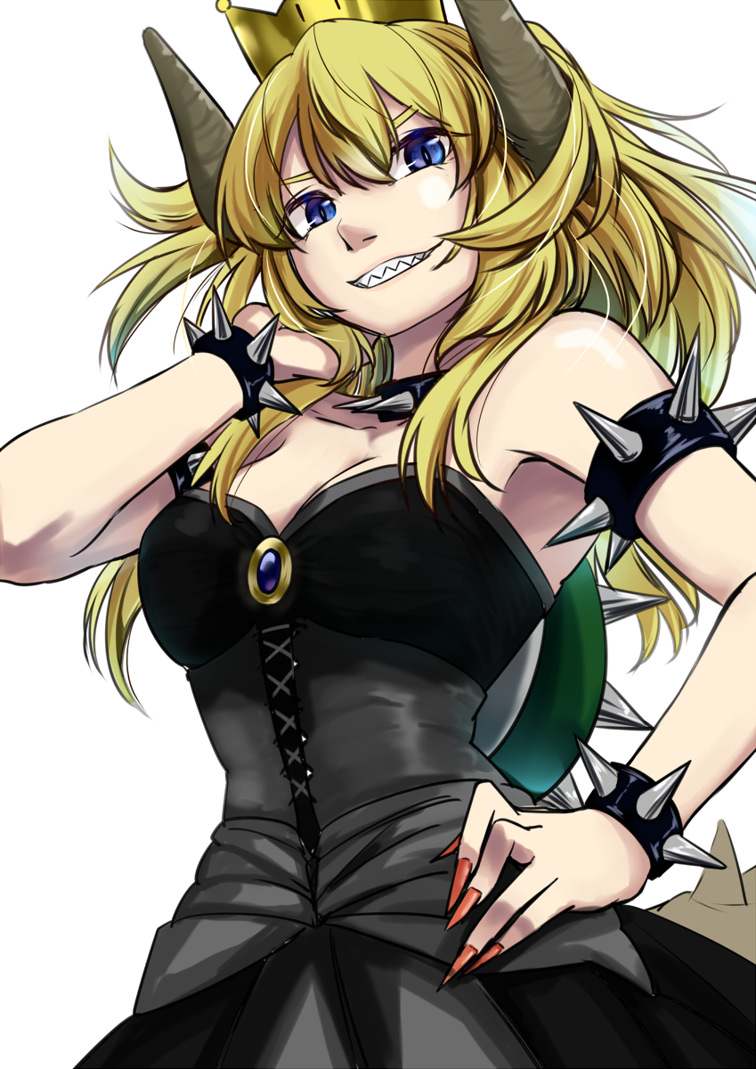 bowsette (mario and 1 more) drawn by tenamaru