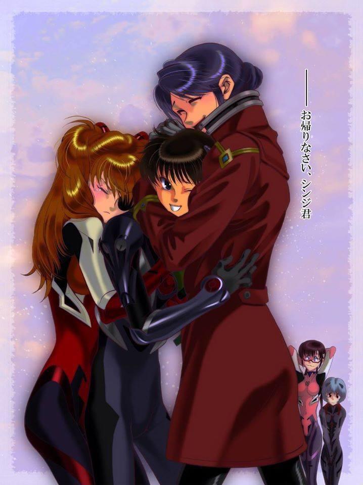 souryuu asuka langley, ayanami rei, ikari shinji, makinami mari illustrious, and katsuragi misato (neon genesis evangelion and 2 more) drawn by re-two