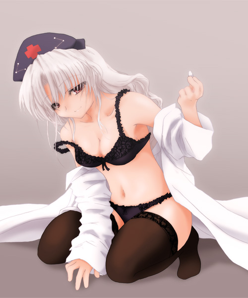yagokoro eirin (touhou) drawn by makkuroh_(yoh-ku)