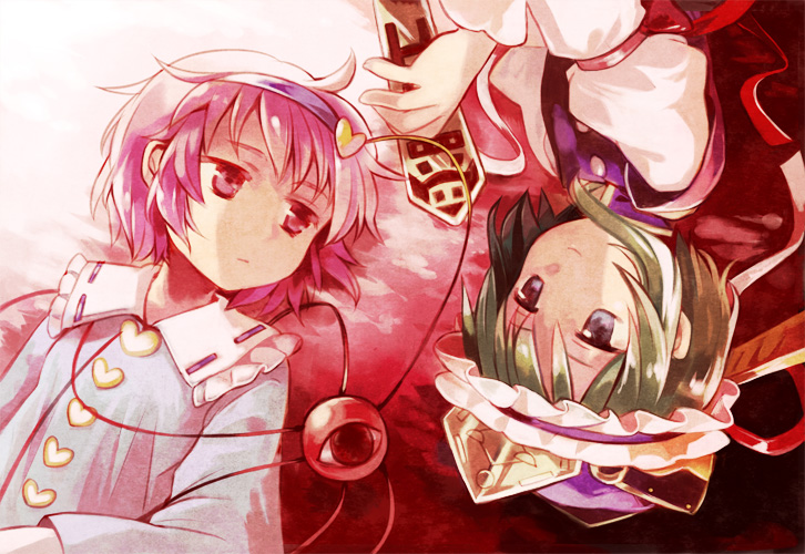 komeiji satori and shiki eiki (touhou) drawn by chaba_(hortensia)