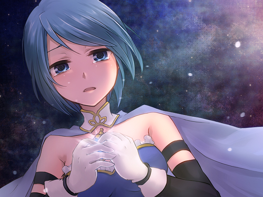 miki sayaka (mahou shoujo madoka magica) drawn by potechi_norisio