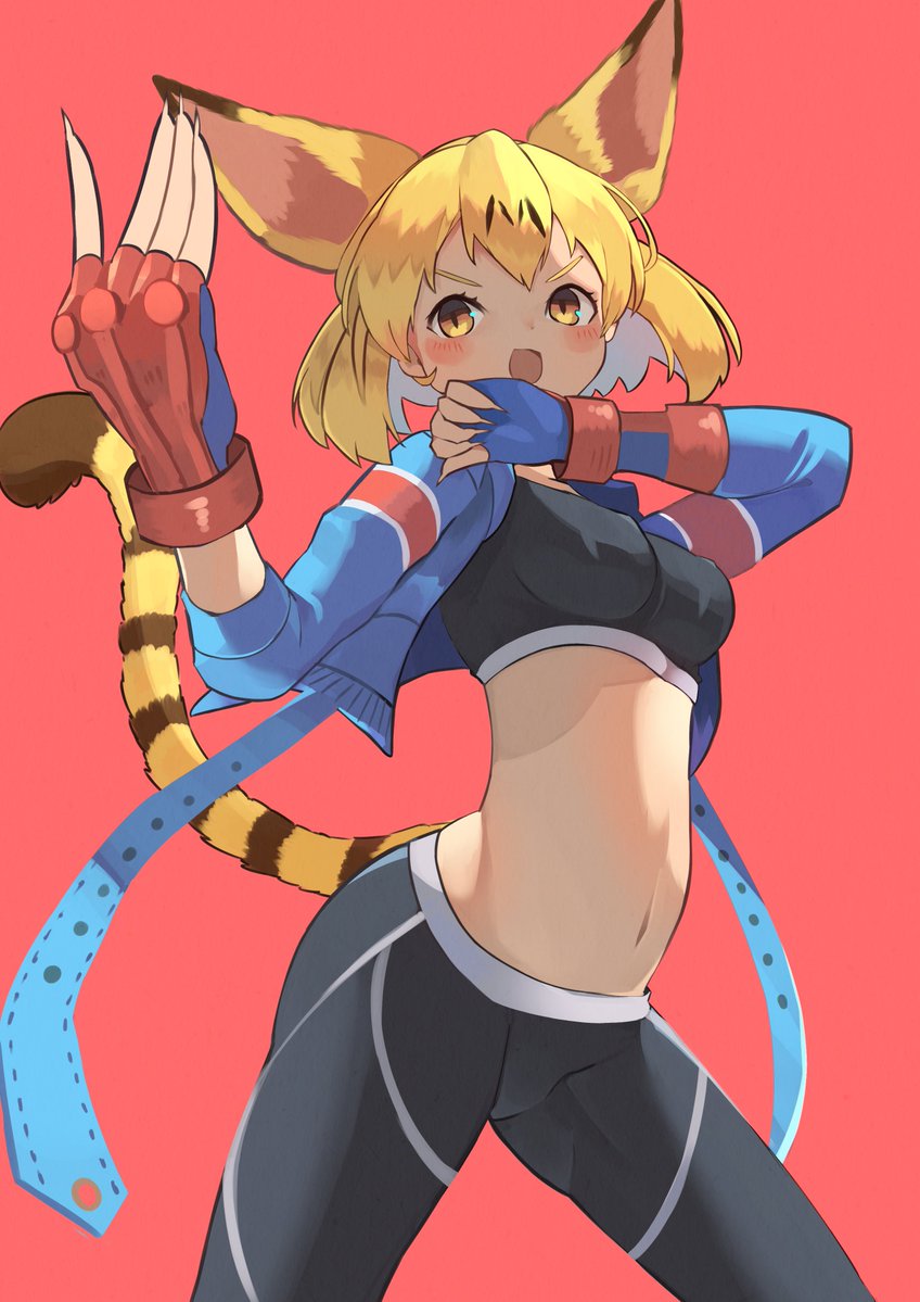 serval and cammy white (kemono friends and 2 more) drawn by osnmykk