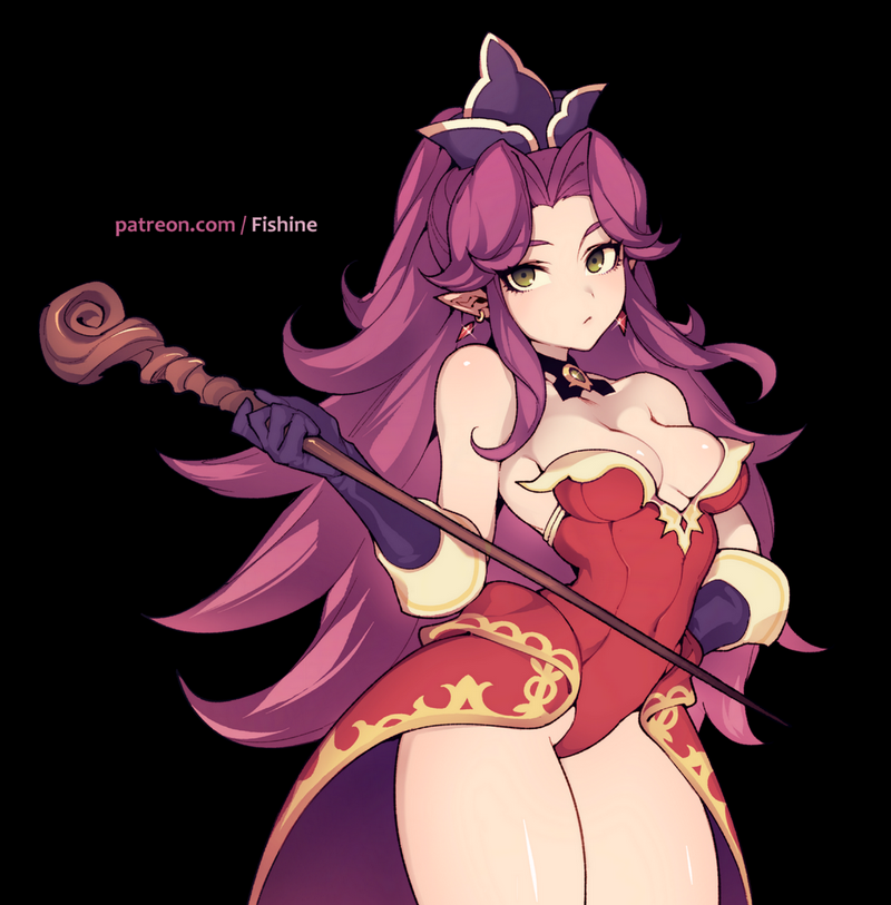 angela (seiken densetsu and 1 more) drawn by fishine