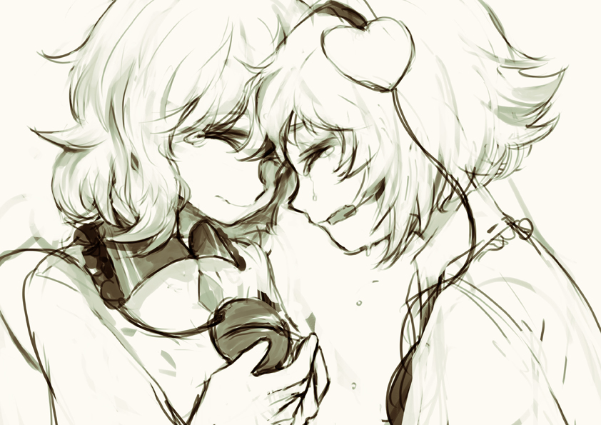 komeiji koishi and komeiji satori (touhou) drawn by tima