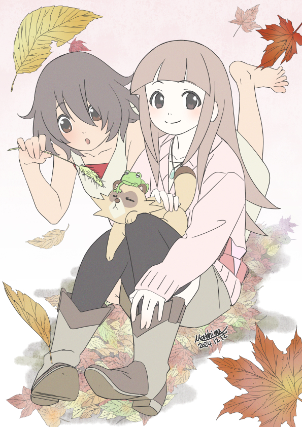 shimogamo yasaburou, shimogamo yajirou, ebisugawa kaisei, and seiran (uchouten kazoku) drawn by morishima_noriko