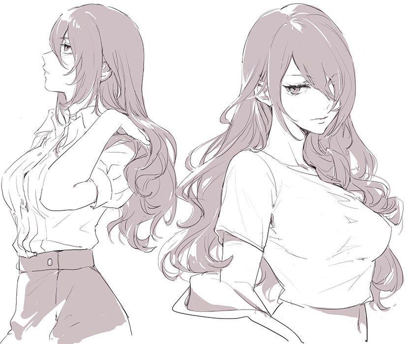 kirijou mitsuru (persona and 1 more) drawn by isa_(peien516)