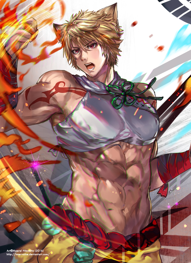warrior of light (final fantasy and 1 more) drawn by maerel_hibadita