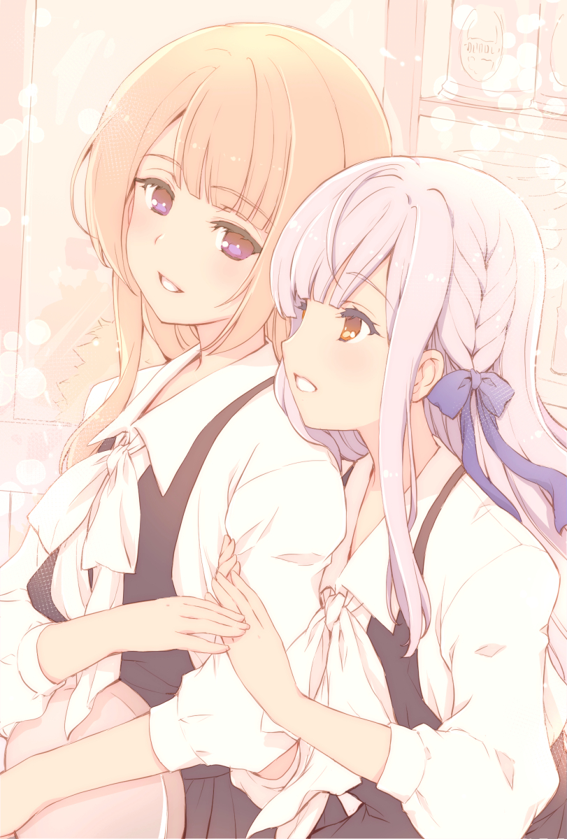 kon kanaho and miyagawa takane (assault lily and 1 more) drawn by fujieda_miyabi