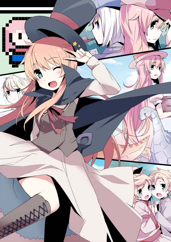 watashi, fairy, joshu-san, and y (jinrui wa suitai shimashita) drawn by mizuki_(koko_lost)