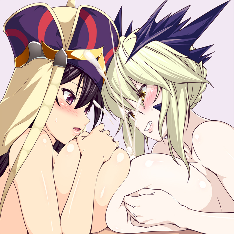 artoria pendragon and xuangzang sanzang (fate and 1 more) drawn by 846-gou