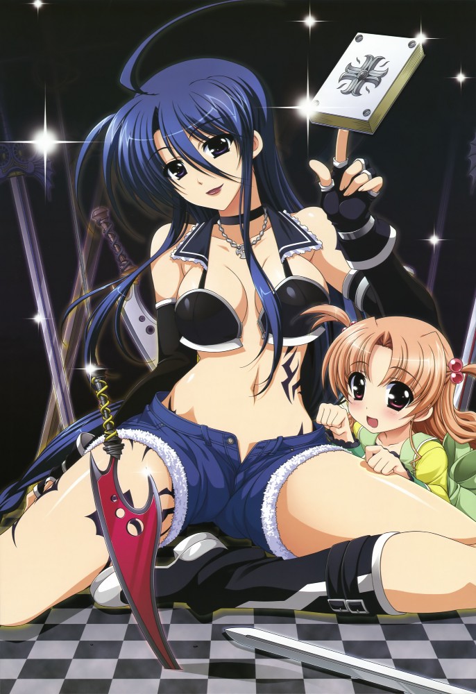bible of silver cross, curren of huckebein, and stella of huckebein (lyrical nanoha and 2 more) drawn by higa_yukari