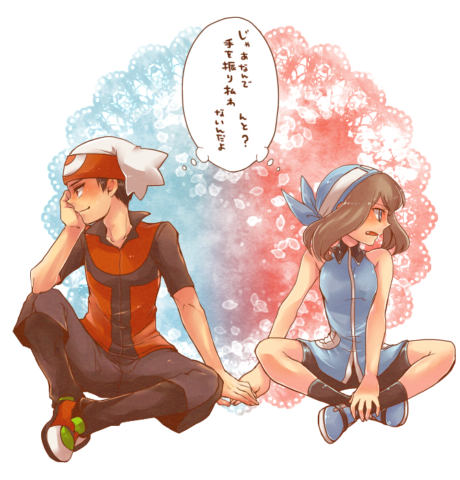 may and brendan (pokemon and 1 more) drawn by shirou_(vista)