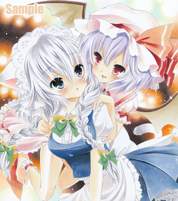 remilia scarlet and izayoi sakuya (touhou) drawn by ayuayu_(chisuke_ayu)