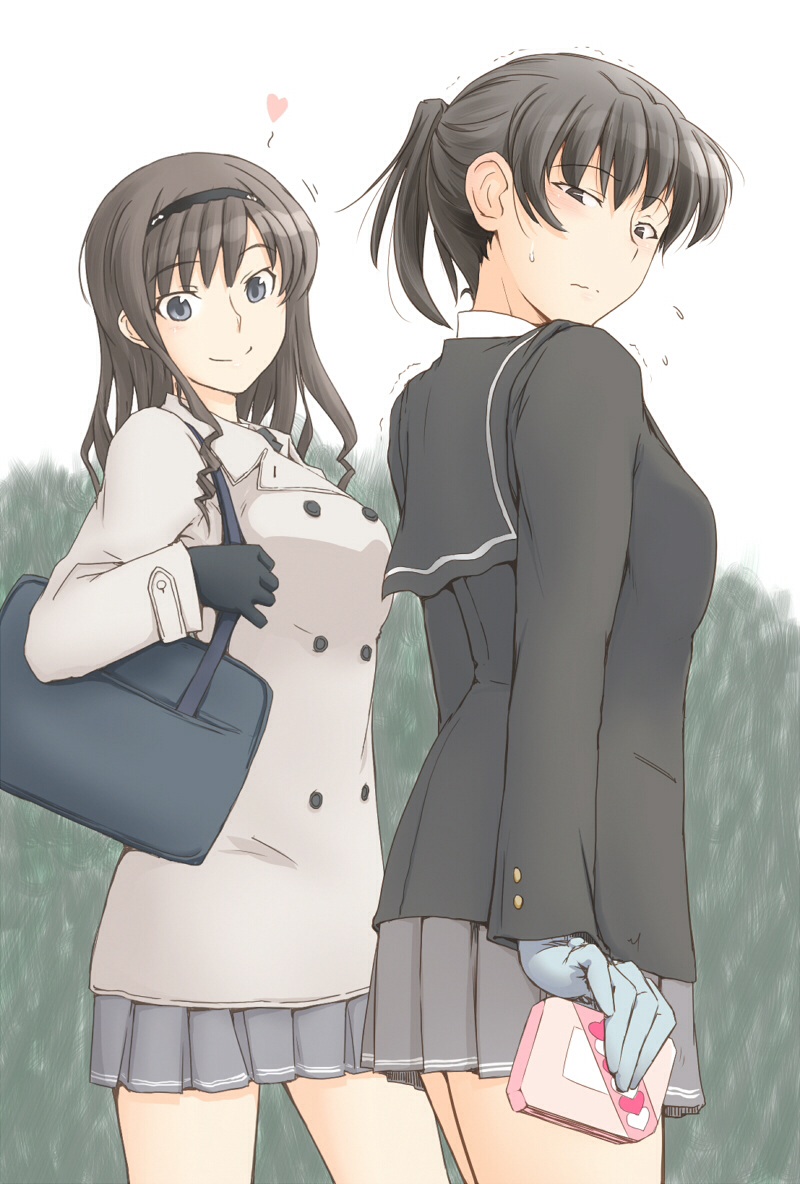 morishima haruka and tsukahara hibiki (amagami) drawn by sasaki_akira_(ugc)