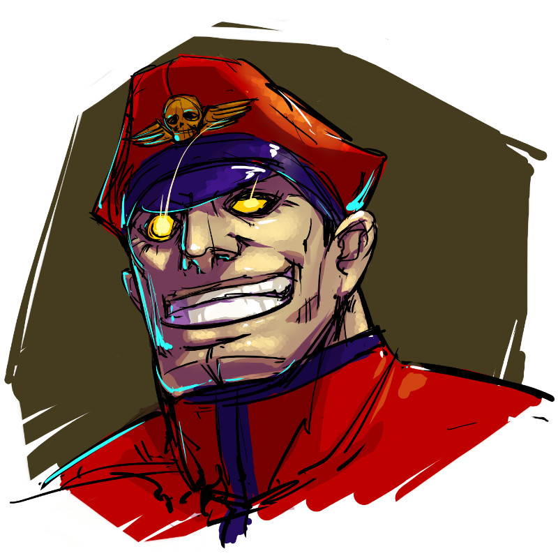 m. bison (street fighter and 1 more) drawn by palnos