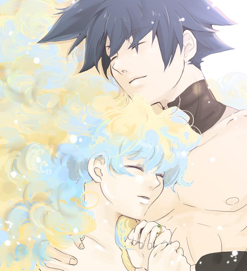 nia teppelin and simon (tengen toppa gurren lagann) drawn by tihori-t