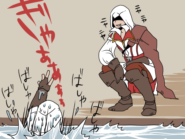 ezio auditore da firenze and altair ibn la-ahad (assassin's creed ii and 1 more) drawn by sakurai_yuuki