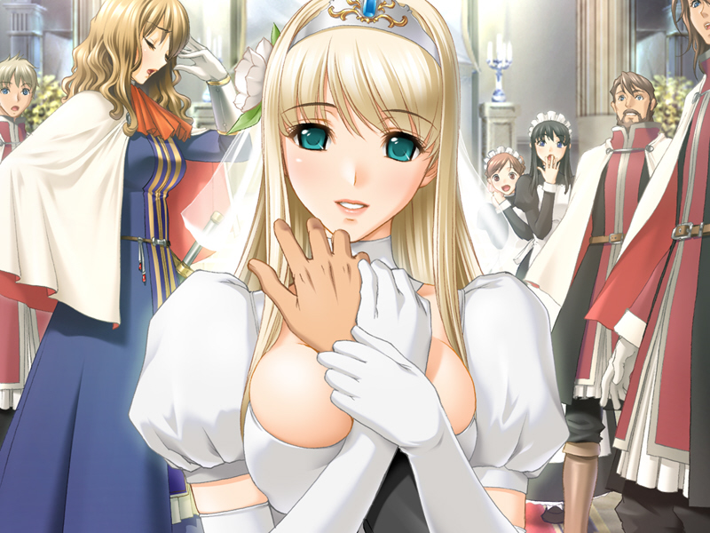 princess juliette and rizeru (queen bonjourno) drawn by sano_toshihide