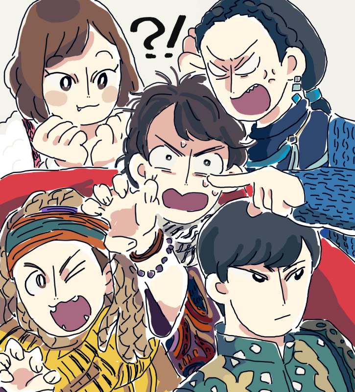 amu, sera, leo, kazakiri yamato, and tusk (super sentai and 1 more) drawn by pixiv3610076