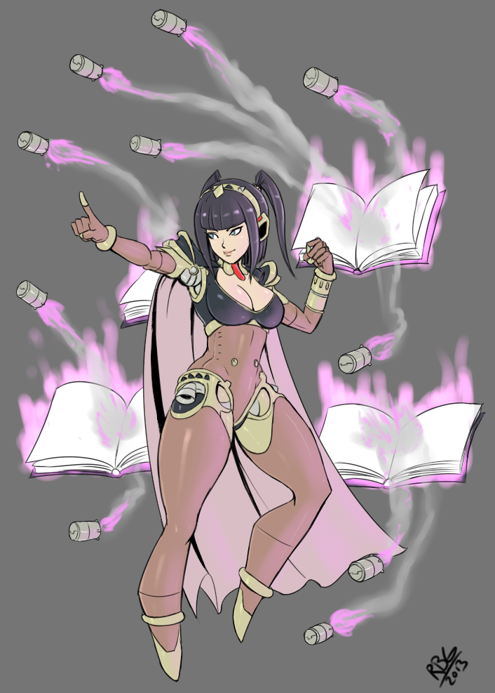 aigis and tharja (fire emblem and 3 more) drawn by randomboobguy