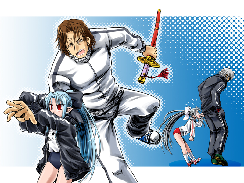len, white len, k', and kagami shinnosuke (the king of fighters and 6 more) drawn by inusurvivor