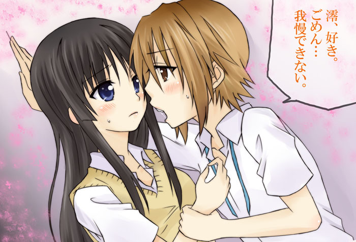 akiyama mio and tainaka ritsu (k-on!) drawn by aira_(endless5515)