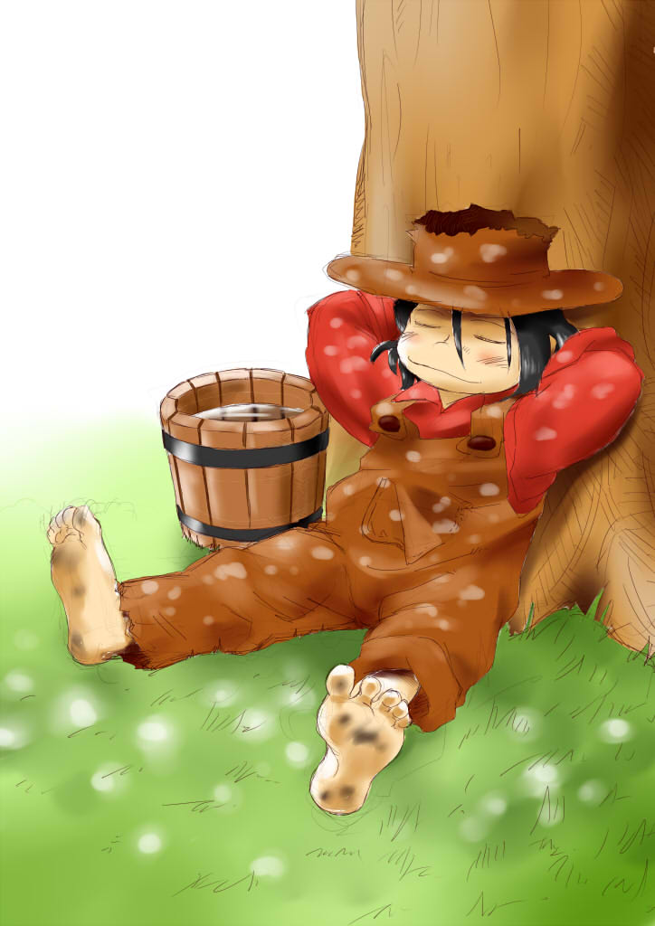 huckleberry finn (world masterpiece theater and 1 more) drawn by ii_tenki