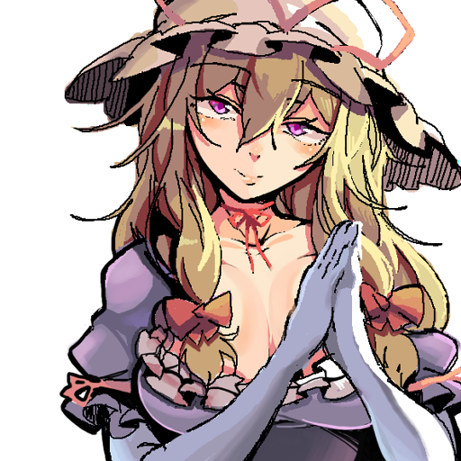 yakumo yukari (touhou) drawn by akuma_(kishikaisei)