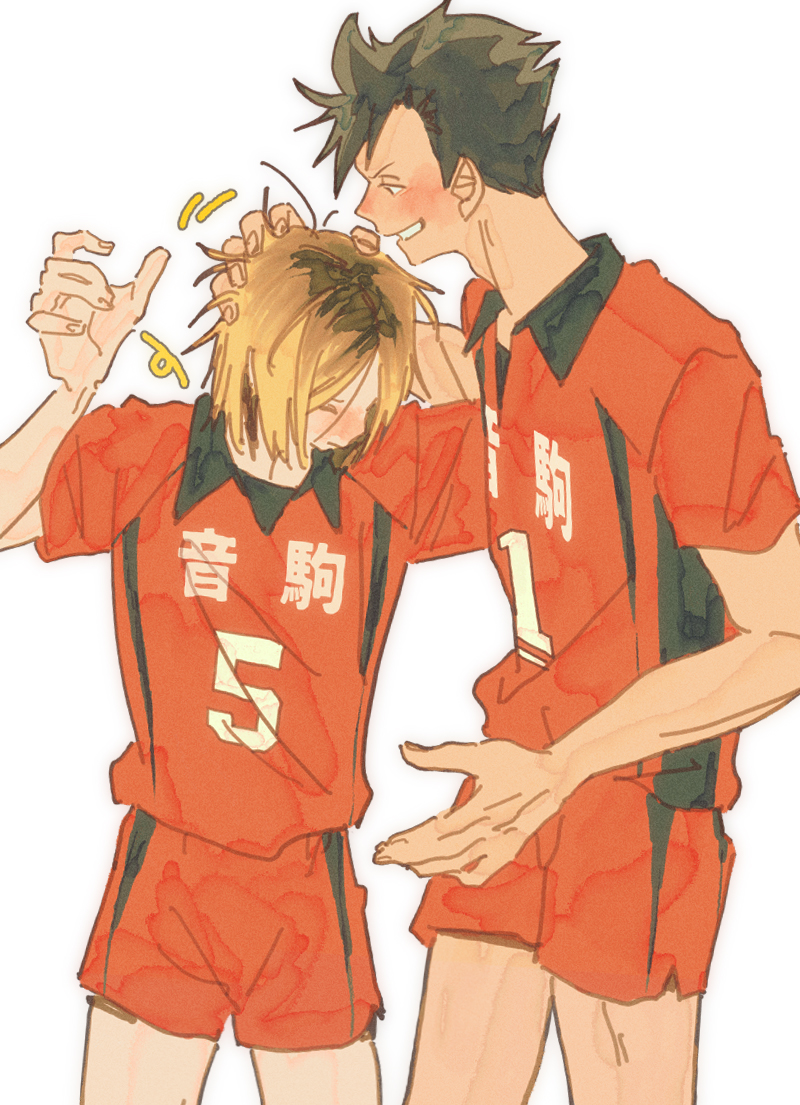 kuroo tetsurou and kozume kenma (haikyuu!!) drawn by day_(dfe7ff)