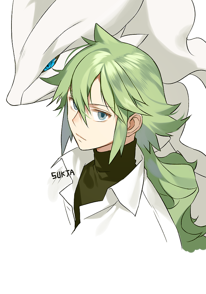 n and reshiram (pokemon and 1 more) drawn by sukja