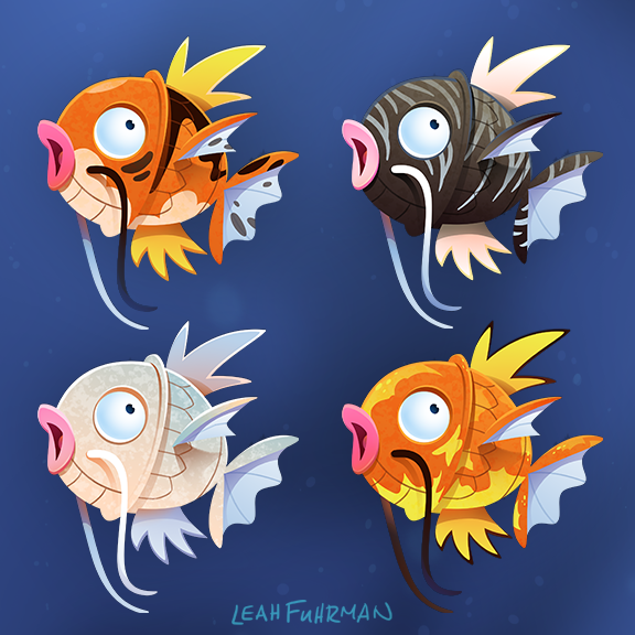 magikarp (pokemon and 1 more) drawn by leah_fuhrman