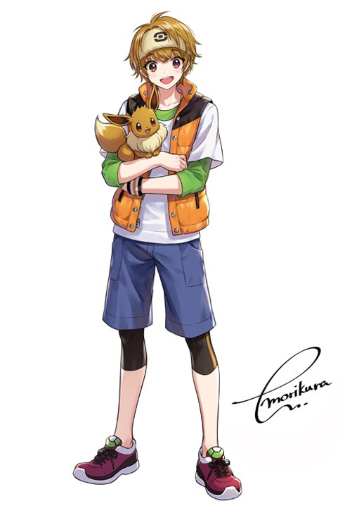eevee (pokemon and 1 more) drawn by morikura_en