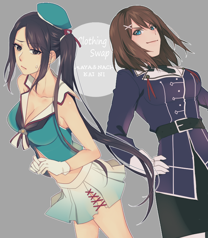 maya, nachi, maya kai ni, and nachi kai ni (kantai collection) drawn by meron