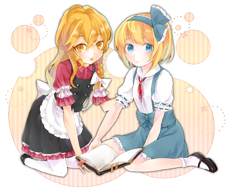kirisame marisa and alice margatroid (touhou) drawn by yu-ri_(arium047)