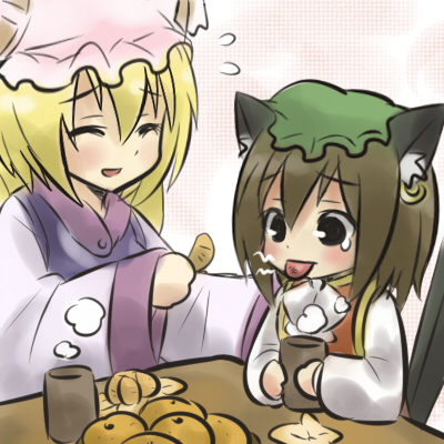 yakumo ran and chen (touhou) drawn by kiji_(manekinuko-tei)
