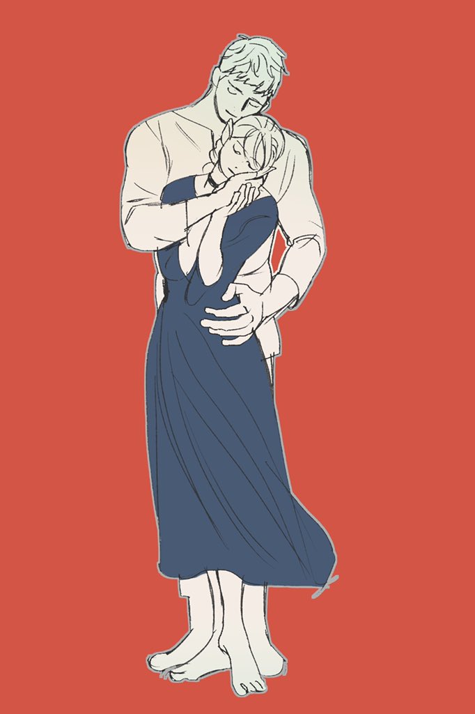 marcille donato and laios touden (dungeon meshi) drawn by mabsosa6