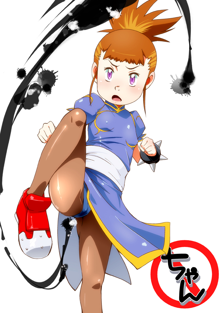chun-li, makino ruki, and orikasa fumiko (street fighter and 2 more) drawn by sahara_wataru
