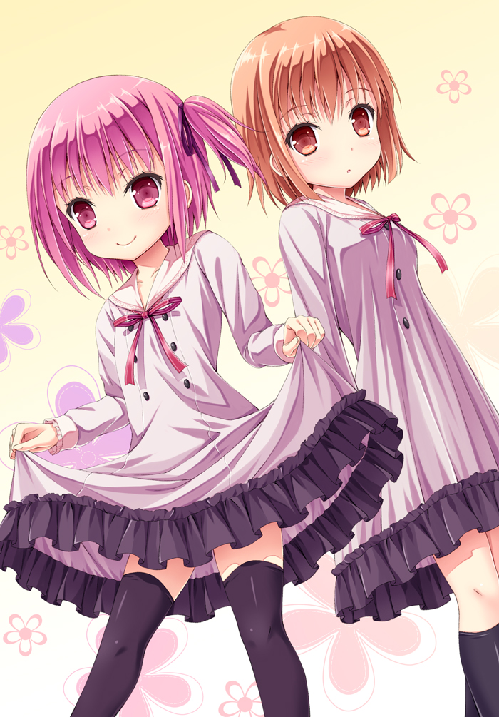 minato tomoka and kashii airi (rou-kyuu-bu!) drawn by uehara_yukihiko